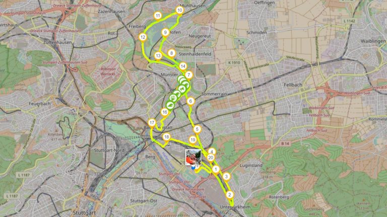 Aufzeichnung des Stuttgartlaufs am 25.06.2017