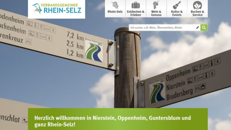 Tourismus-Portal Rhein-Selz (Screenshot)