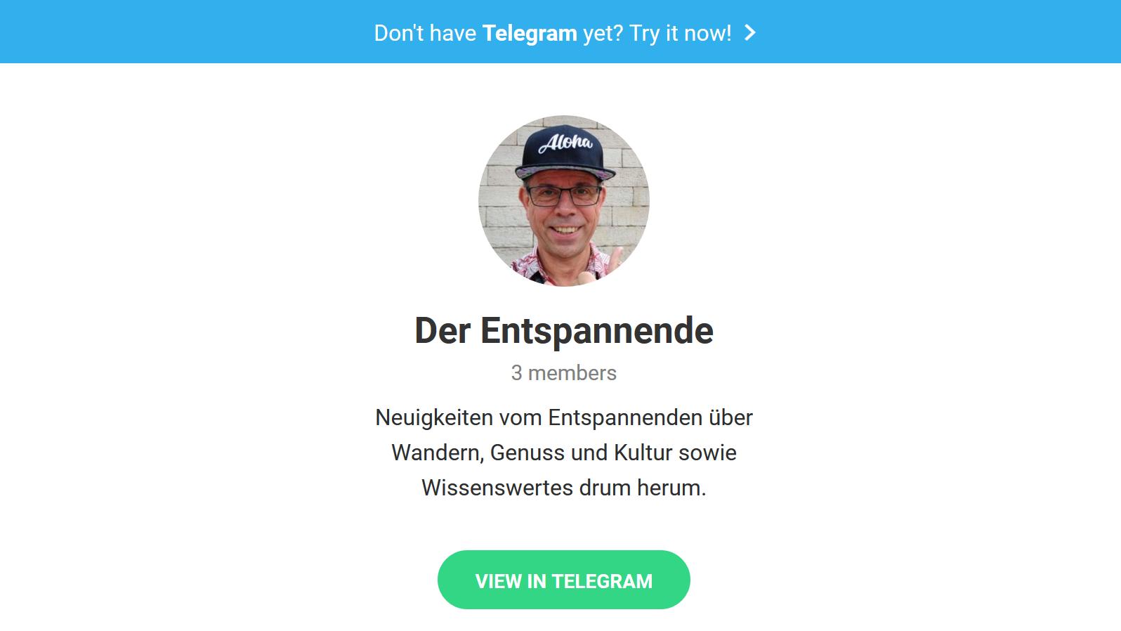 Der Entspannende in Telegram