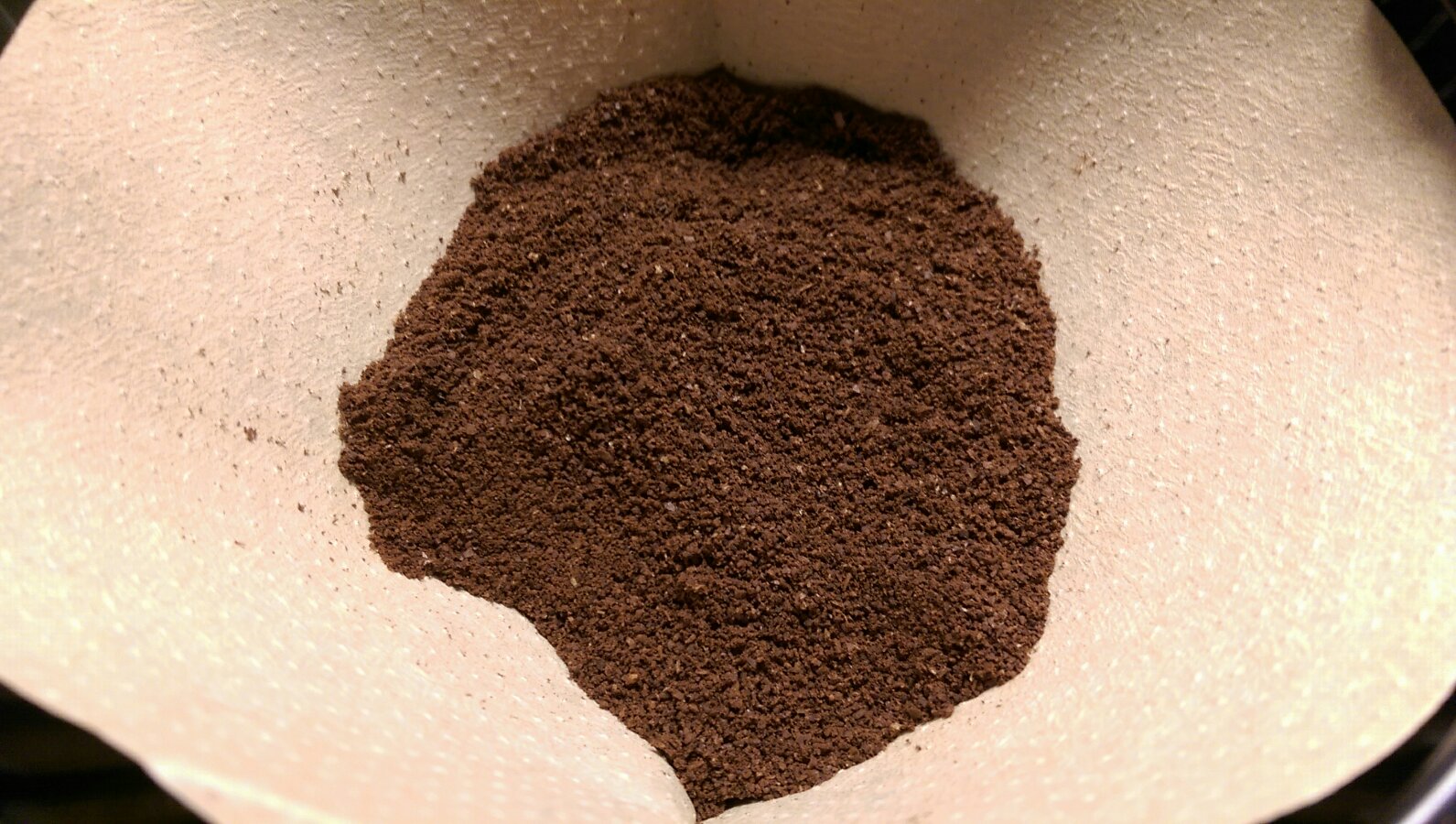 Kaffeepulver im Filter