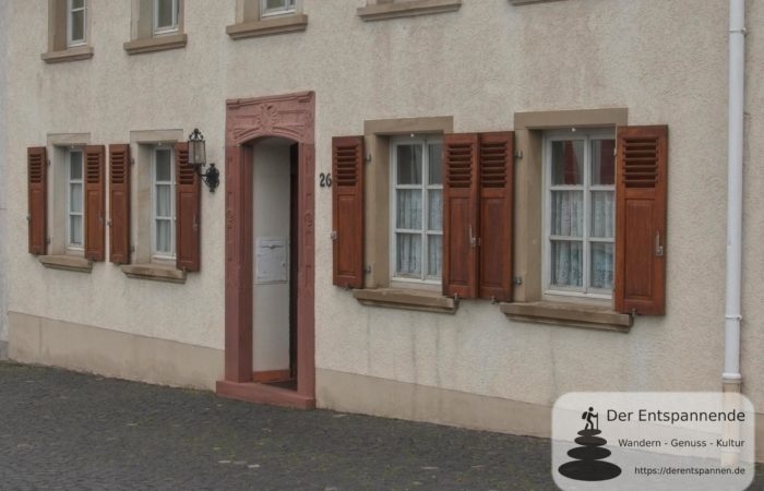 Zuckerberg 26 mit Portal der ehemaligen Schaffnerei (Kaiserpfalz Ingelheim)