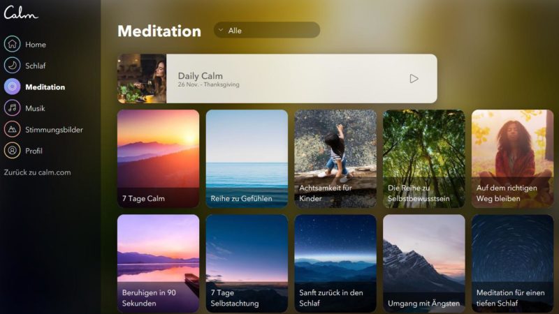 Calm.com: Meditation