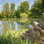 Skulptur Vater Rhein im Schlosspark Herrnsheim