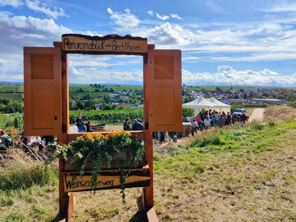 Fenster-Panoramablick beim Bechtheimer Weinpilgern