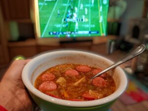 Soulfood: Deftiger Spitzkohl-Curry-Eintopf zum NFL-Spiel Patriots vs. Jaguars in London